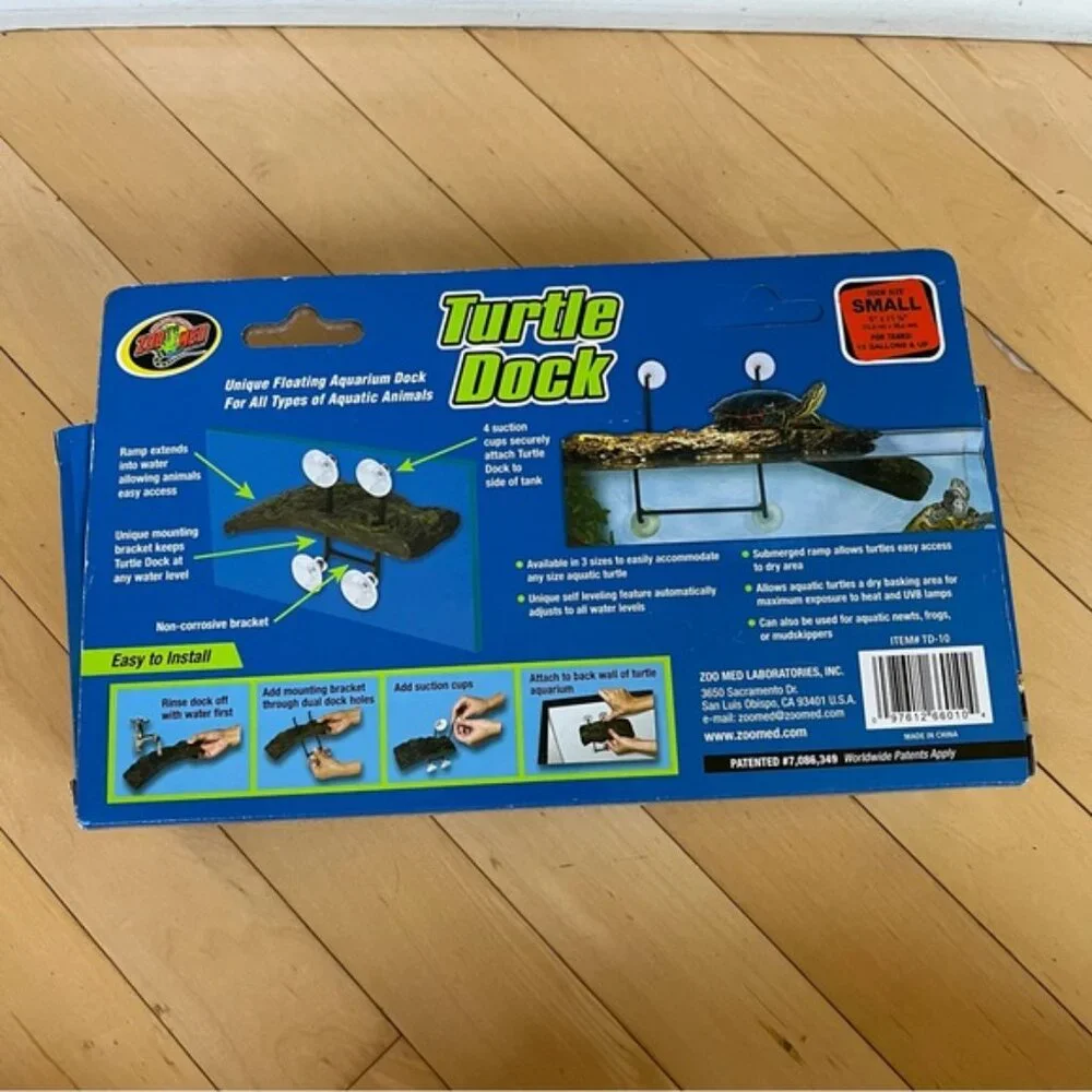 Zoo Med Turtle Dock Unique Floating for Aquatic Animals 10 gallon Small Size